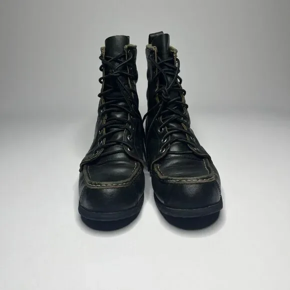 Vintage Browning Women's Lady's Featherweights Black Leather Boots 9A - Picture 2 of 16